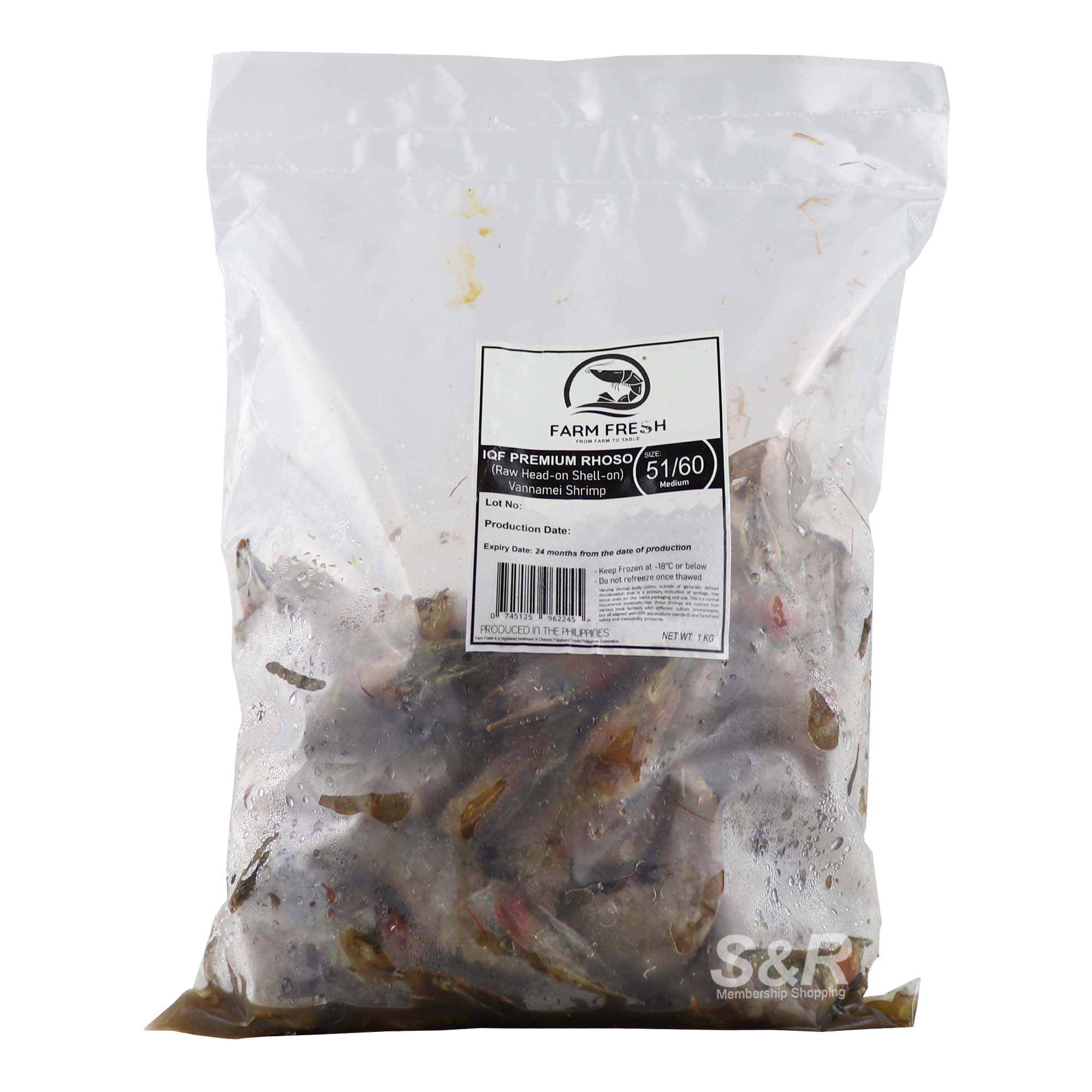 Farm Fresh Medium Vannamei Shrimp 1kg Farm Fresh Medium Vannamei Shrimp 1kg